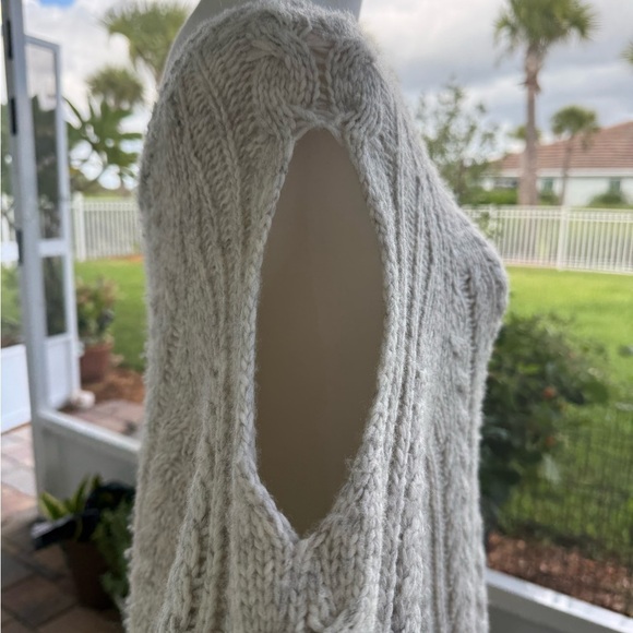 Soft  Surroundings Ivory Knit Wool Sweater SZ M - Picture 5 of 15